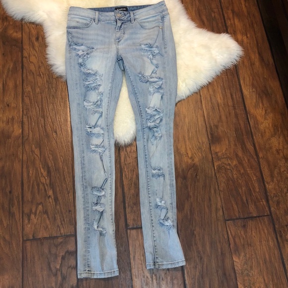 Bebe distress denim jeans - Picture 4 of 5
